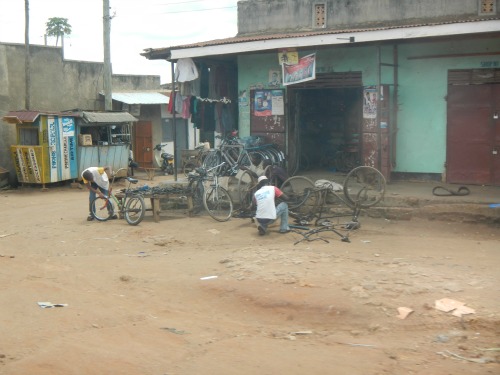 Common roadside storefront in Uganda. 