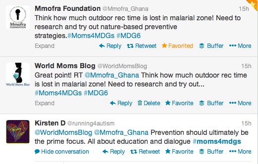#Mom4MDGs Playtime Malaria Prevention