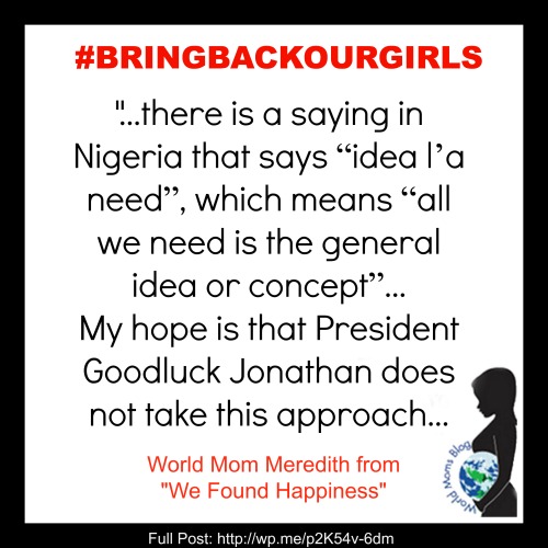 Nigerian Saying #BRINGBACKOURGIRLS