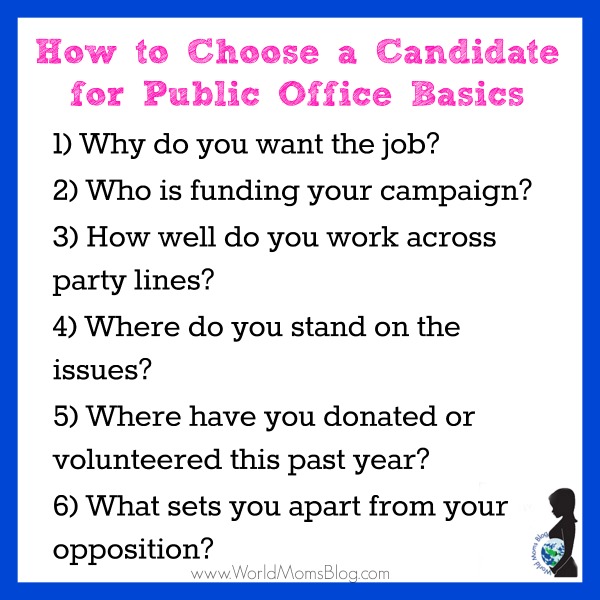 How to Choose a Candidate 2015
