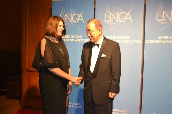 Jennifer Burden and Ban Ki Moon 2015UNCA 600