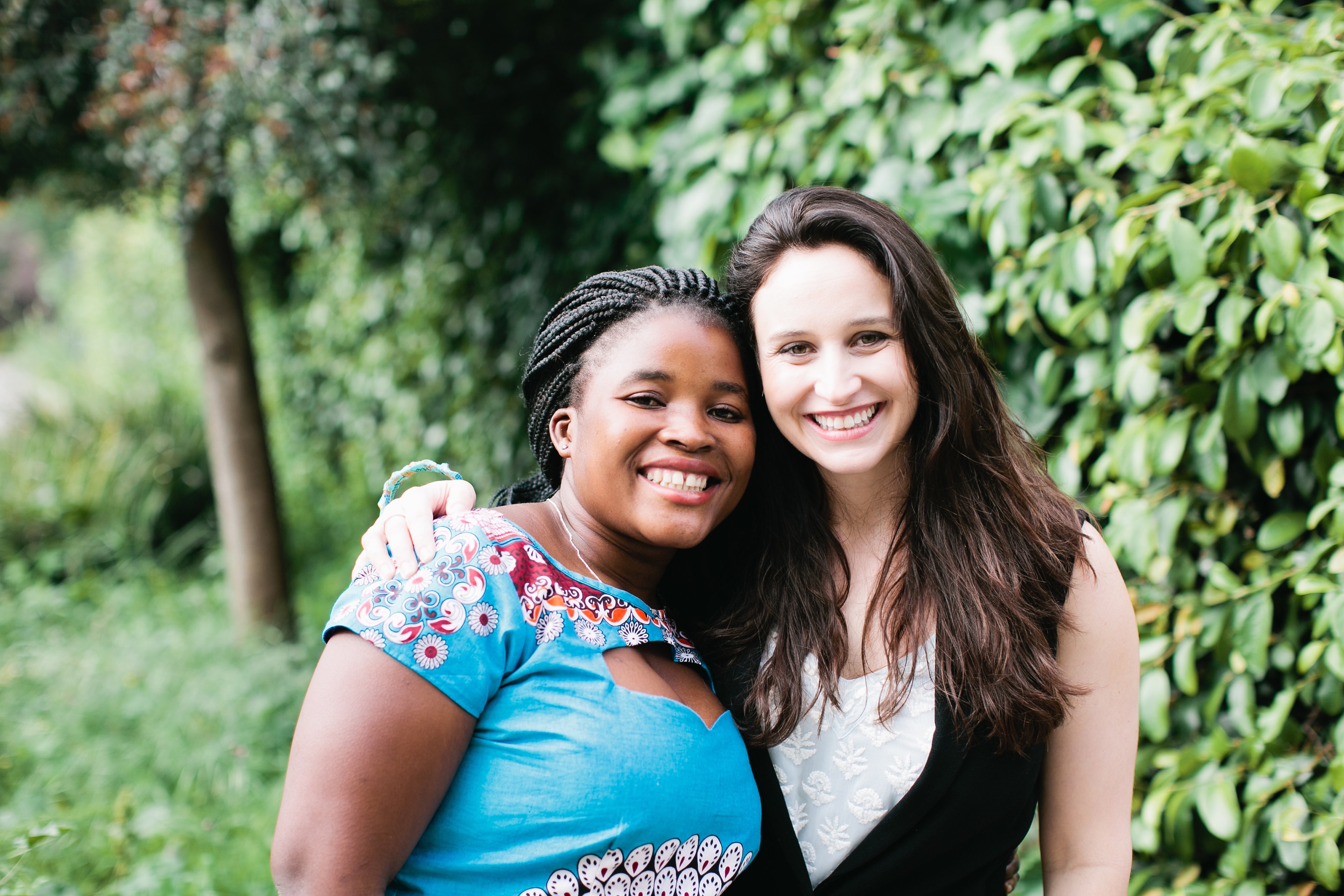 Percina and Elisabetta, two wonderful friends who met in a village in Mozambique while Elisabetta was a Peace Corps volunteer. Photo credit: Nicole Anderson of Sorella Muse Photography
